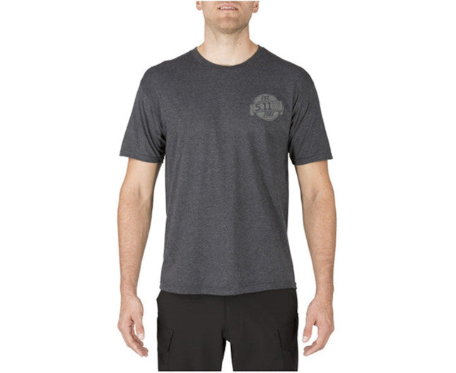 5.11 MEN'S FREEDOM TEE, CHARCOAL HEATHER, M – MDC Store
