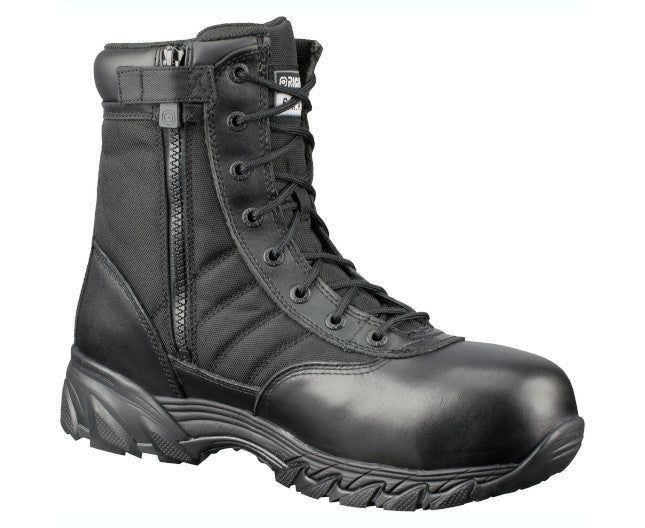 CLASSIC 9" SAFETY BOOTS, SIDE ZIP, BLACK, STYLE 2252