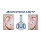 2.5MM CONNECTOR - LISTEN ONLY CLEAR ACOUSTIC COILED TUBE WITH TRANSDUCER, ONE MEDIUM FIN ULTRA AMBI EAR TIP